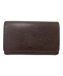 LOUIS VUITTON（ルイ ヴィトン）の古着「2つ折り財布」｜ブラウン