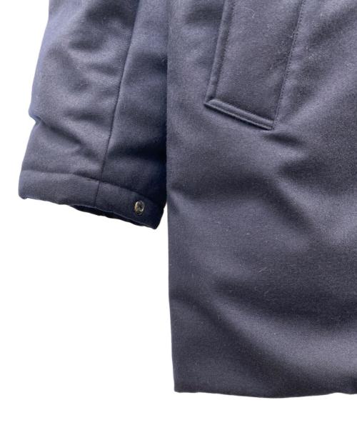 UNITED ARROWS（ユナイテッドアローズ）UNITED ARROWS (ユナイテッドアローズ) UASB ウール スタンドカラー ダウンジャケット ネイビー サイズ:Ｌの古着・服飾アイテム