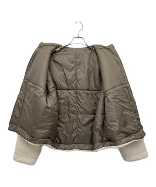 KIYOKO TAKASE（キヨコ タカセ）KIYOKO TAKASE (キヨコ タカセ) リバーシブルフェイクボア ブルゾン ベージュ サイズ:15の古着・服飾アイテム