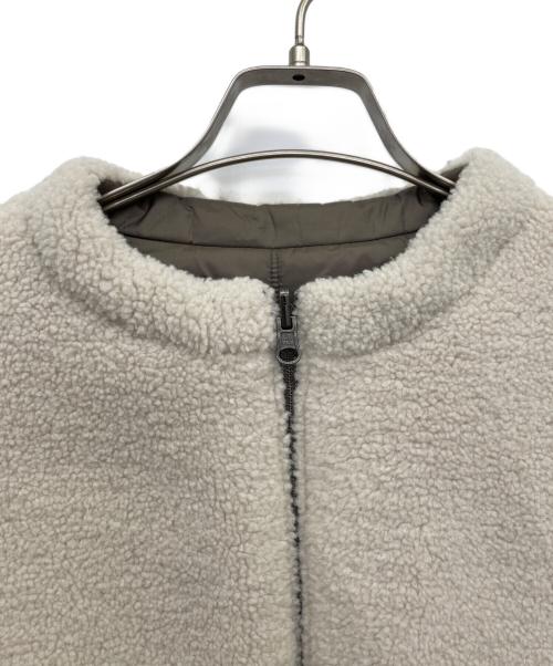 KIYOKO TAKASE（キヨコ タカセ）KIYOKO TAKASE (キヨコ タカセ) リバーシブルフェイクボア ブルゾン ベージュ サイズ:15の古着・服飾アイテム