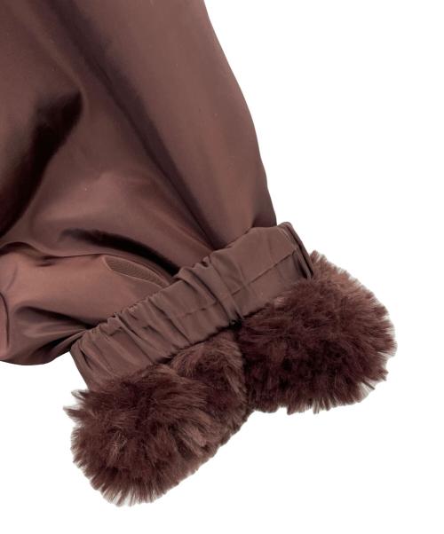 Gabardine K.T（ギャバシンケーティー）Gabardine K.T (ギャバシンケーティー) リバーシブル ファーブルゾン ブラウン サイズ:17＋の古着・服飾アイテム