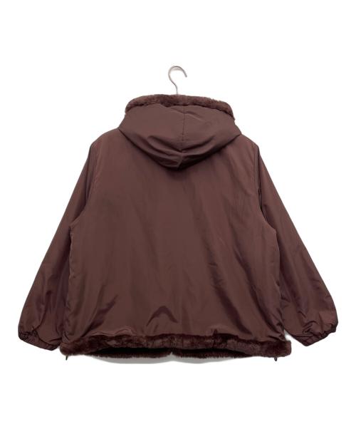 Gabardine K.T（ギャバシンケーティー）Gabardine K.T (ギャバシンケーティー) リバーシブル ファーブルゾン ブラウン サイズ:17＋の古着・服飾アイテム