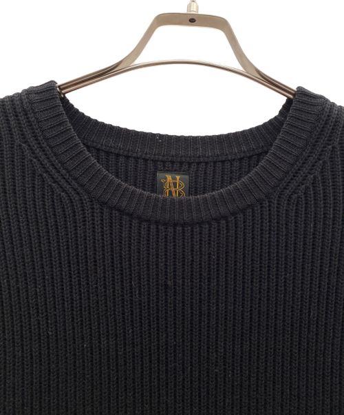 BATONER（バトナ―）BATONER (バトナ―) クルーネックニット ブラック サイズ:1の古着・服飾アイテム