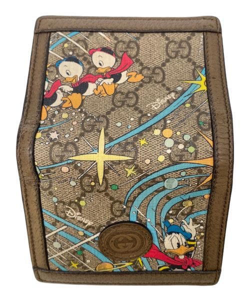 GUCCI（グッチ）GUCCI (グッチ) DISNEY (ディズニー) 2つ折り財布 ブラウンの古着・服飾アイテム