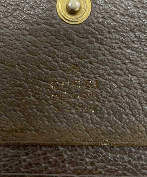 GUCCI（グッチ）GUCCI (グッチ) DISNEY (ディズニー) 2つ折り財布 ブラウンの古着・服飾アイテム
