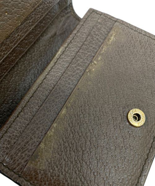 GUCCI（グッチ）GUCCI (グッチ) DISNEY (ディズニー) 2つ折り財布 ブラウンの古着・服飾アイテム