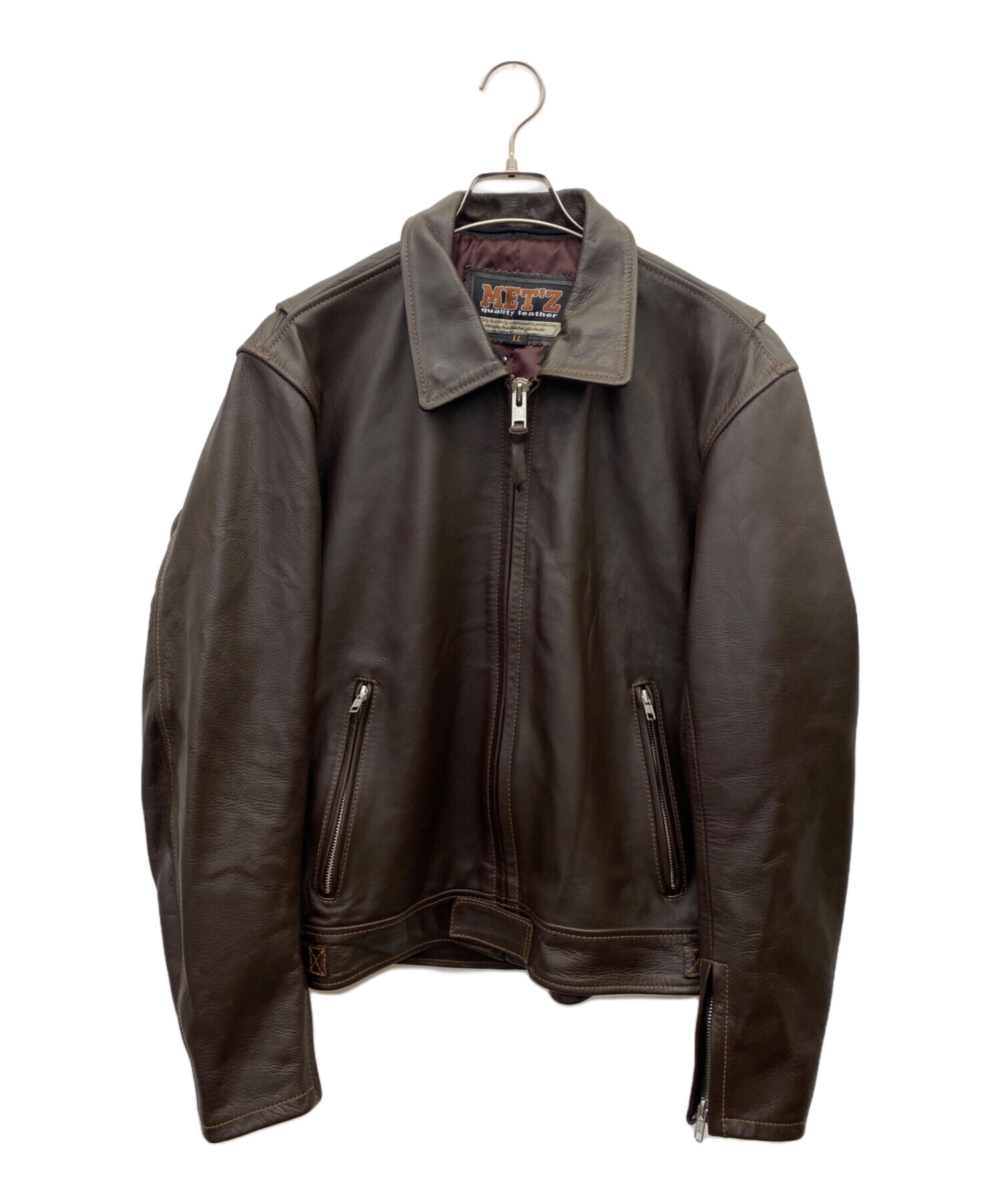 大人気，お得】 MET'Z ライダースジャケット メッツ レザー ジャケット