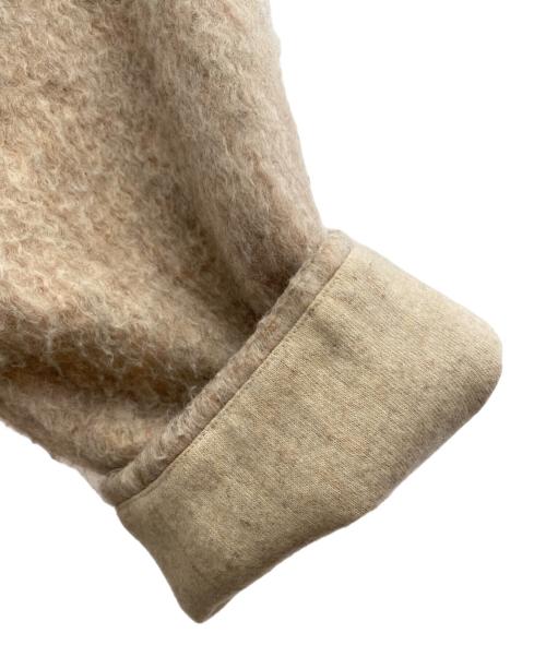 Eaphi（エフィ）Eaphi (エフィ) no collar shaggy long coat(ノーカラーシャギーロングコート) ベージュ サイズ:Ｆの古着・服飾アイテム