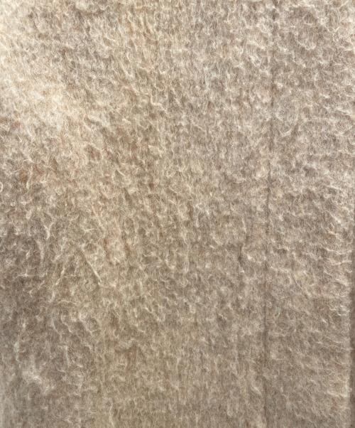 Eaphi（エフィ）Eaphi (エフィ) no collar shaggy long coat(ノーカラーシャギーロングコート) ベージュ サイズ:Ｆの古着・服飾アイテム