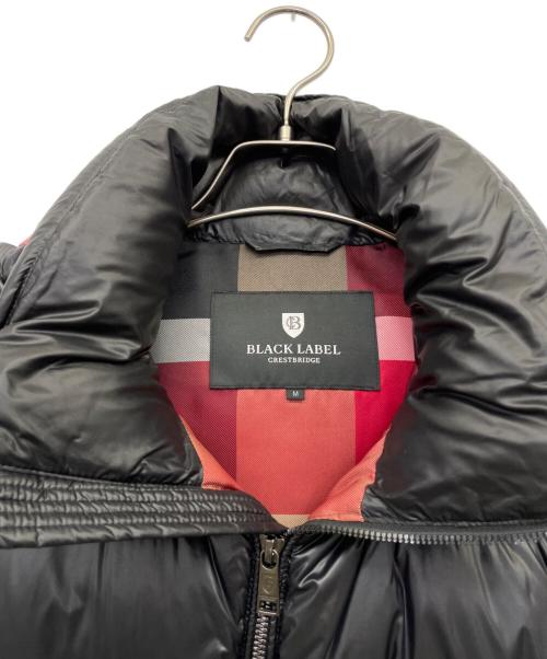 BLACK LABEL CRESTBRIDGE（ブラックレーベル クレストブリッジ）BLACK LABEL CRESTBRIDGE (ブラックレーベル クレストブリッジ) ダウンジャケット ブラック×レッド サイズ:Ｍの古着・服飾アイテム