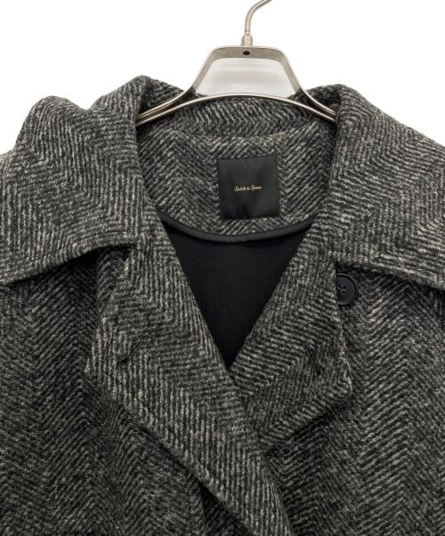 Spick and Span（スピック＆スパン）Spick and Span (スピックアンドスパン) Wスライバーヘリンボーンボリュームコート グレー サイズ:38の古着・服飾アイテム