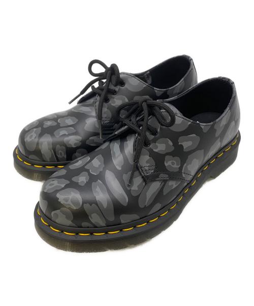 Dr.Martens（ドクターマーチン）Dr.Martens (ドクターマーチン) Distorted Leopard Black Smooth 3 EYE SHOE ブラック サイズ:23㎝の古着・服飾アイテム