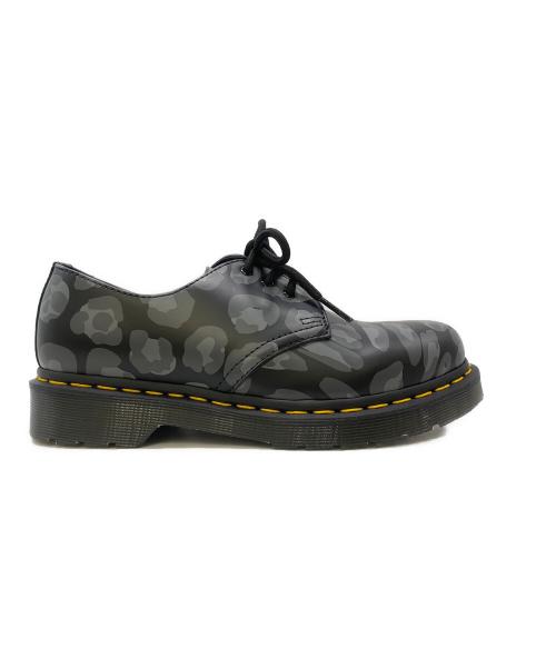 Dr.Martens（ドクターマーチン）Dr.Martens (ドクターマーチン) Distorted Leopard Black Smooth 3 EYE SHOE ブラック サイズ:23㎝の古着・服飾アイテム