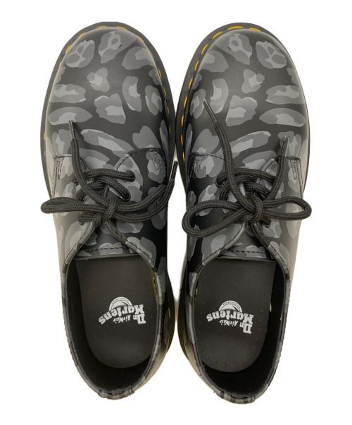 Dr.Martens（ドクターマーチン）Dr.Martens (ドクターマーチン) Distorted Leopard Black Smooth 3 EYE SHOE ブラック サイズ:23㎝の古着・服飾アイテム