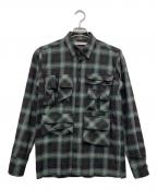 JOHN LAWRENCE SULLIVANジョン ローレンス サリバン）の古着「長袖ウールシャツ」｜ブラック×グレー