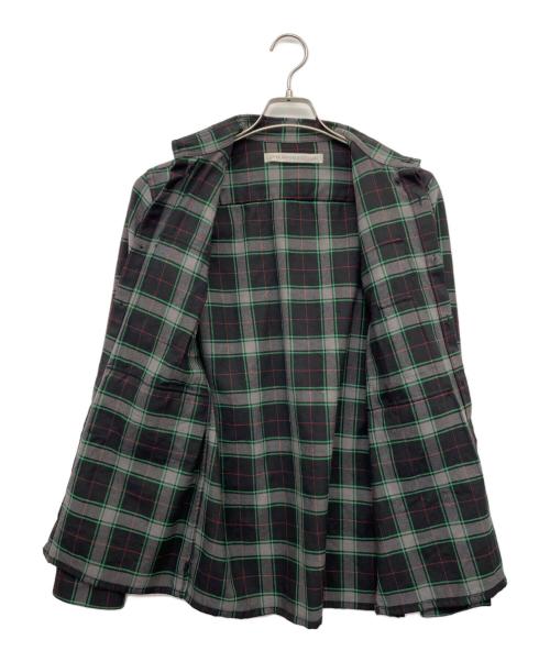 JOHN LAWRENCE SULLIVAN（ジョン ローレンス サリバン）JOHN LAWRENCE SULLIVAN (ジョン ローレンス サリバン) 長袖ウールシャツ ブラック×グレー サイズ:36の古着・服飾アイテム