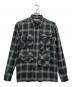 JOHN LAWRENCE SULLIVAN（ジョン ローレンス サリバン）の古着「長袖ウールシャツ」｜ブラック×グレー
