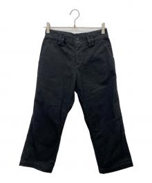 YOHJI YAMAMOTO（ヨウジヤマモト）の古着「コットンバッグフラップパンツ」｜ブラック