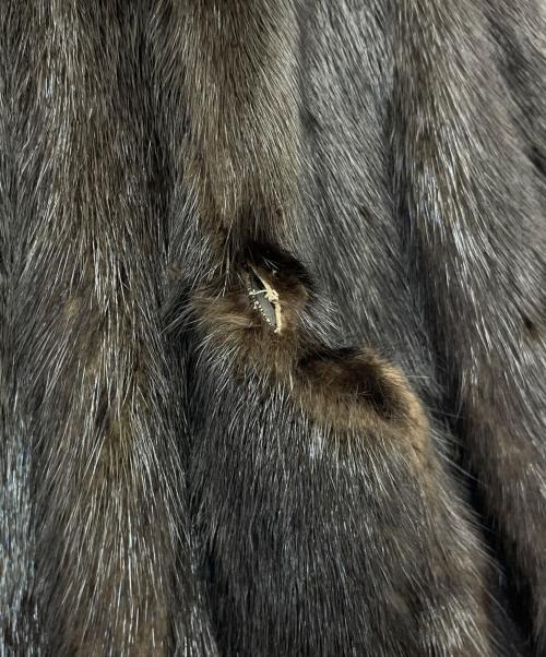 AMERIMINK（アメリミンク）AMERIMINK (アメリミンク) ミンクコート ブラック サイズ:13の古着・服飾アイテム