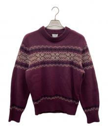 HERILL（ヘリル）の古着「black sheep rag  swether」｜パープル