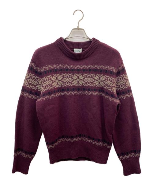 HERILL（ヘリル）HERILL (ヘリル) black sheep rag  swether パープルの古着・服飾アイテム