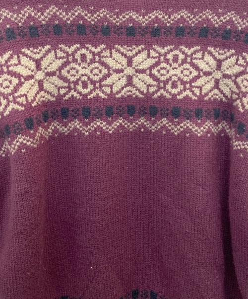 HERILL（ヘリル）HERILL (ヘリル) black sheep rag  swether パープルの古着・服飾アイテム