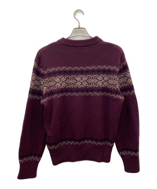 HERILL（ヘリル）HERILL (ヘリル) black sheep rag  swether パープルの古着・服飾アイテム