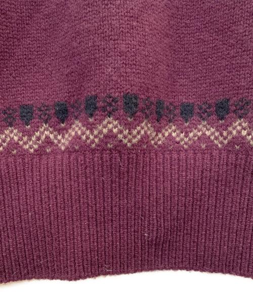 HERILL（ヘリル）HERILL (ヘリル) black sheep rag  swether パープルの古着・服飾アイテム