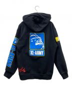 X-LARGEエクストララージ）の古着「プルオーバーパーカー」｜ブラック