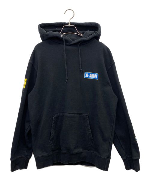 X-LARGE（エクストララージ）X-LARGE (エクストララージ) プルオーバーパーカー ブラック サイズ:Lの古着・服飾アイテム