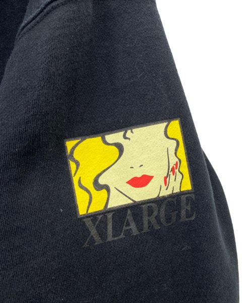 X-LARGE（エクストララージ）X-LARGE (エクストララージ) プルオーバーパーカー ブラック サイズ:Lの古着・服飾アイテム