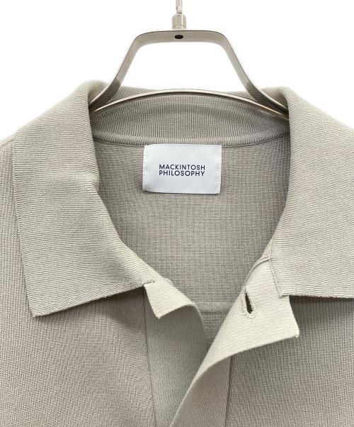MACKINTOSH PHILOSOPHY（マッキントッシュ フィロソフィー）MACKINTOSH PHILOSOPHY (マッキントッシュ フィロソフィー) ミラノリブニットGジャン ベージュ サイズ:38 未使用品の古着・服飾アイテム