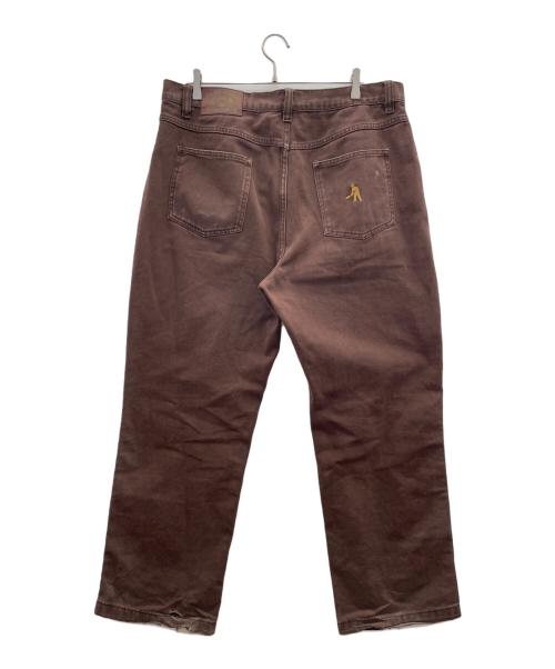 PASSPORT（パスポート）PASSPORT (パスポート) デニムパンツ ブラウン サイズ:36の古着・服飾アイテム