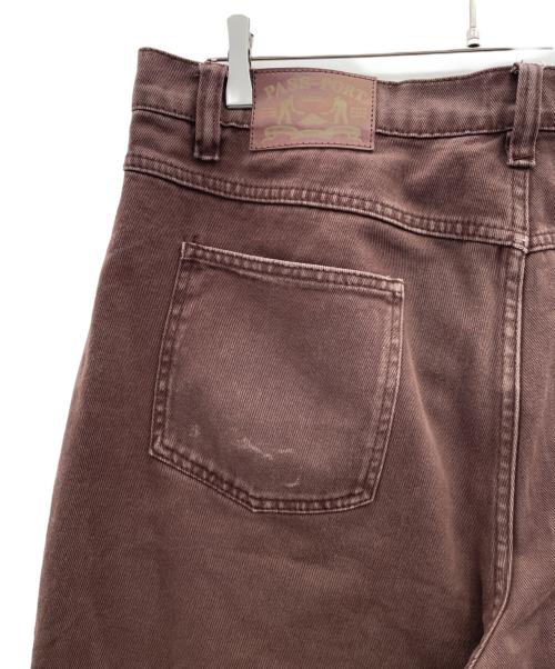 PASSPORT（パスポート）PASSPORT (パスポート) デニムパンツ ブラウン サイズ:36の古着・服飾アイテム