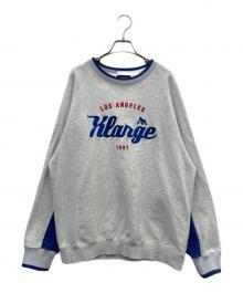 X-LARGE（エクストララージ）の古着「TEAM LOGO 2TONE CREWNECK SWEAT（チームロゴ クルーネックスウェット）」｜グレー