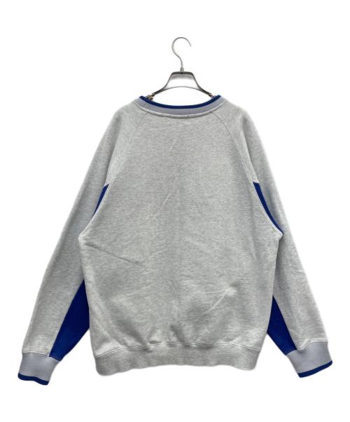 X-LARGE（エクストララージ）X-LARGE (エクストララージ) TEAM LOGO 2TONE CREWNECK SWEAT（チームロゴ クルーネックスウェット） グレー サイズ:XLの古着・服飾アイテム
