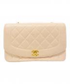 CHANELシャネル）の古着「ダイアナチェーンショルダーバッグ」｜ベージュ