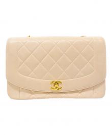 CHANEL（シャネル）の古着「ダイアナチェーンショルダーバッグ」｜ベージュ