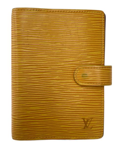 LOUIS VUITTON（ルイ ヴィトン）LOUIS VUITTON (ルイ ヴィトン) アジェンダPM 手帳カバー イエローの古着・服飾アイテム