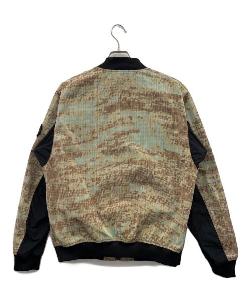 STONE ISLAND（ストーンアイランド）STONE ISLAND (ストーンアイランド) DPM MARL ZIP BOMBER JACKET（ボンバージャケット） 黄緑 サイズ:Lの古着・服飾アイテム