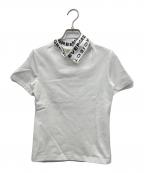 Y/PROJECTワイ プロジェクト）の古着「logo-print collar jersey T-shirt（ロゴプリントカラージャージTシャツ）」｜ホワイト