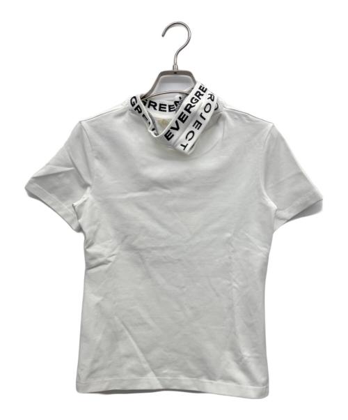 Y/PROJECT（ワイ プロジェクト）Y/PROJECT (ワイ プロジェクト) logo-print collar jersey T-shirt（ロゴプリントカラージャージTシャツ） ホワイト サイズ:Ｍ 未使用品の古着・服飾アイテム