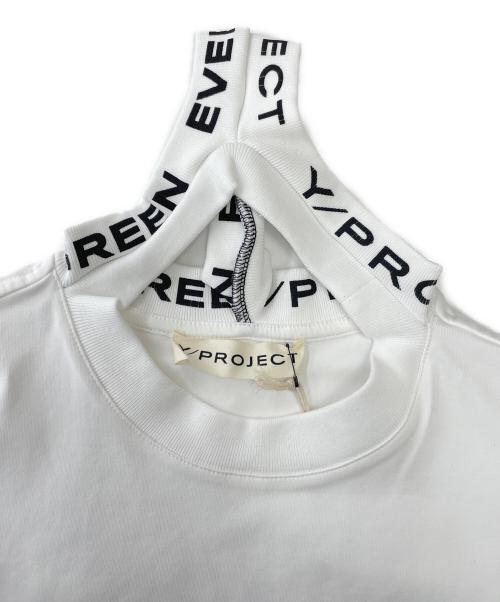 Y/PROJECT（ワイ プロジェクト）Y/PROJECT (ワイ プロジェクト) logo-print collar jersey T-shirt（ロゴプリントカラージャージTシャツ） ホワイト サイズ:Ｍ 未使用品の古着・服飾アイテム