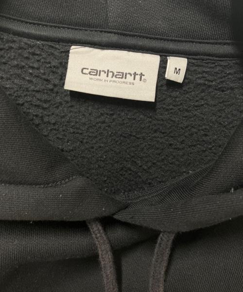 Carhartt WIP（カーハート ワークインプログレス）Carhartt WIP (カーハート ワークインプログレス) HOODED CARHARTT SWEATSHIRT ブラック サイズ:Mの古着・服飾アイテム