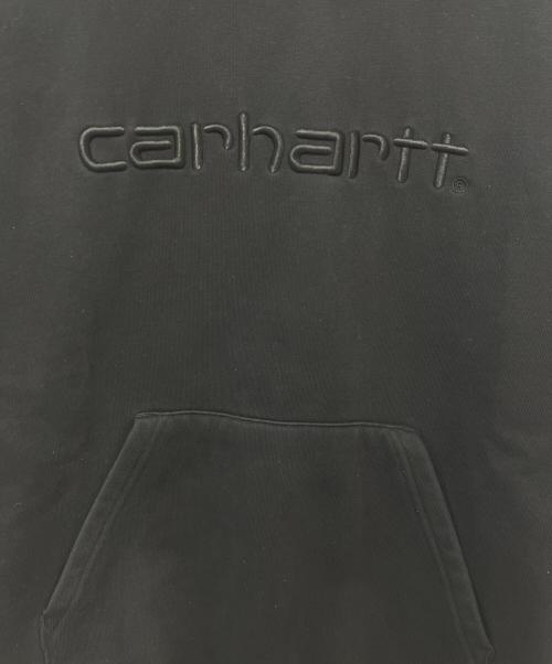 Carhartt WIP（カーハート ワークインプログレス）Carhartt WIP (カーハート ワークインプログレス) HOODED CARHARTT SWEATSHIRT ブラック サイズ:Mの古着・服飾アイテム
