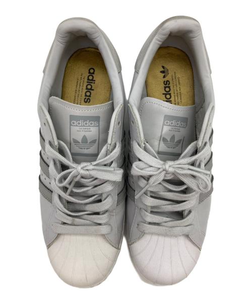 adidas（アディダス）adidas (アディダス) スーパースター ブースト グレー×ホワイト サイズ:27.5の古着・服飾アイテム