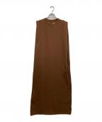 formeフォルメ）の古着「ノースリーブワンピース」｜ブラウン
