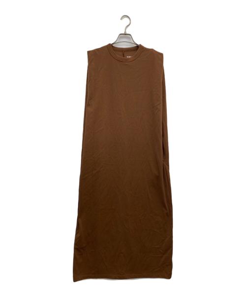 forme（フォルメ）forme (フォルメ) ノースリーブワンピース ブラウン サイズ:1の古着・服飾アイテム