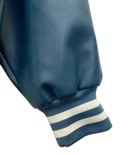 BACKERS（バッカーズ）BACKERS (バッカーズ) スタジャン スカイブルー×ホワイト サイズ:Lの古着・服飾アイテム