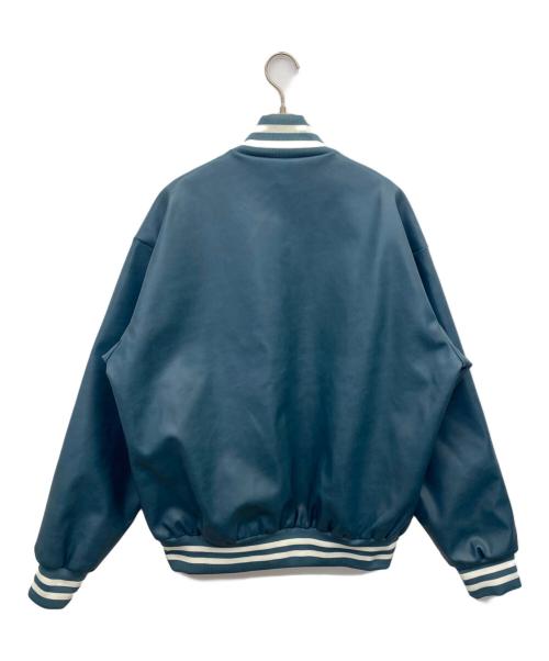 BACKERS（バッカーズ）BACKERS (バッカーズ) スタジャン スカイブルー×ホワイト サイズ:Lの古着・服飾アイテム